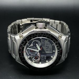CITIZEN ECO-DRIVE MEN'S WATCH CHRONO PERPETUAL SS